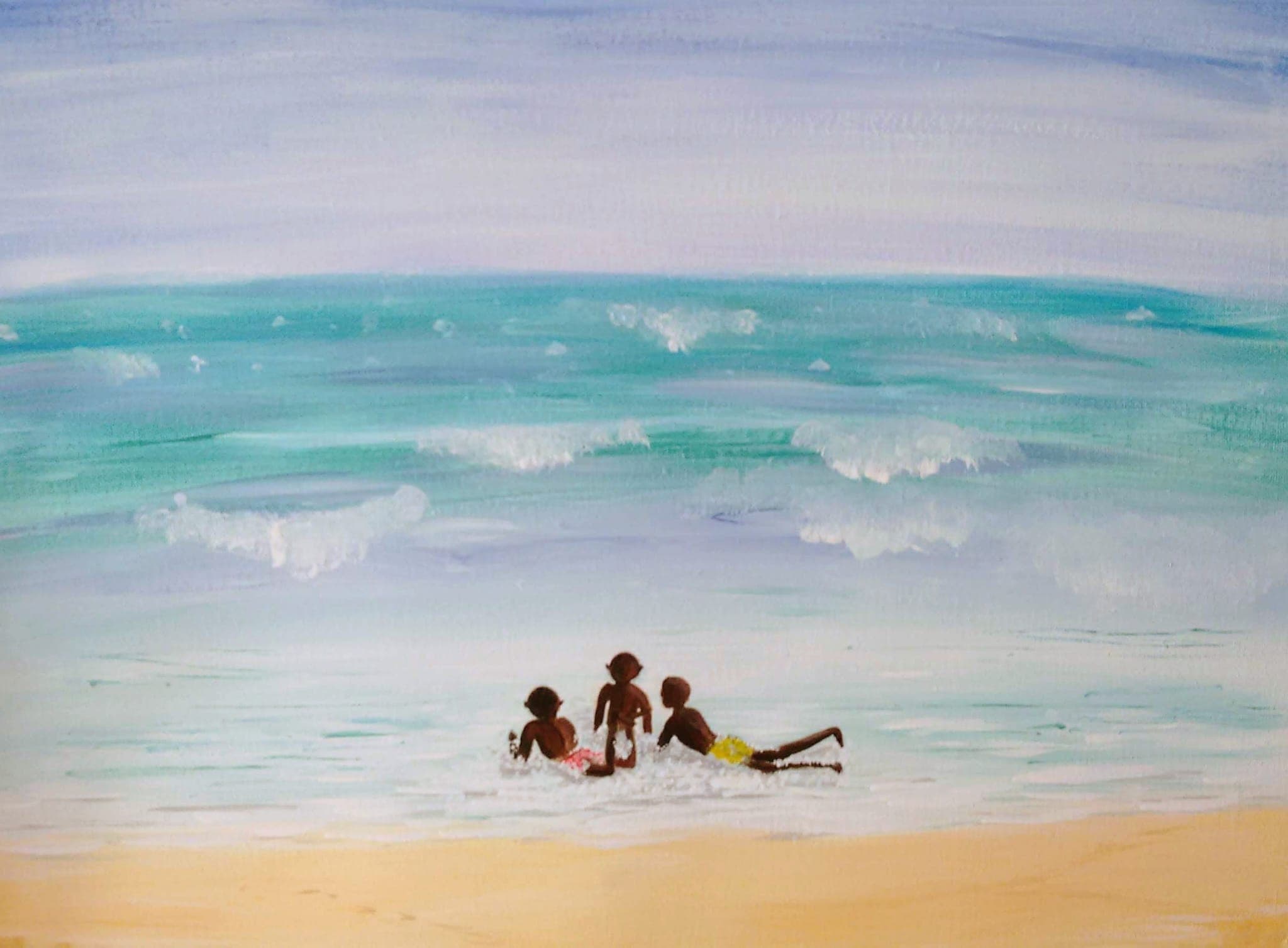 Los Tres Amigos, painting by Carol Tessier